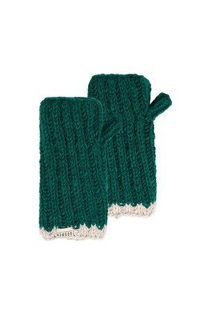 RAFI RIB Fleece Lined Mitten - Evergreen from KOMODO