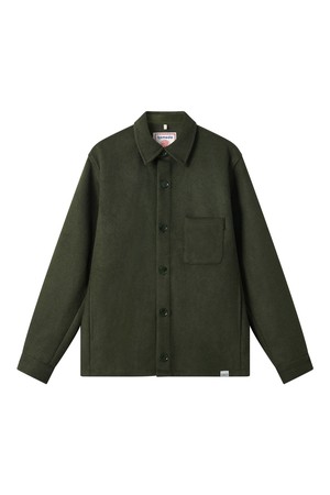 JOHAN Recycled Wool Poly Blend Over Shirt- Olive from KOMODO JOHAN Recycled Wool Poly Blend Over Shirt- Olive from KOMODO