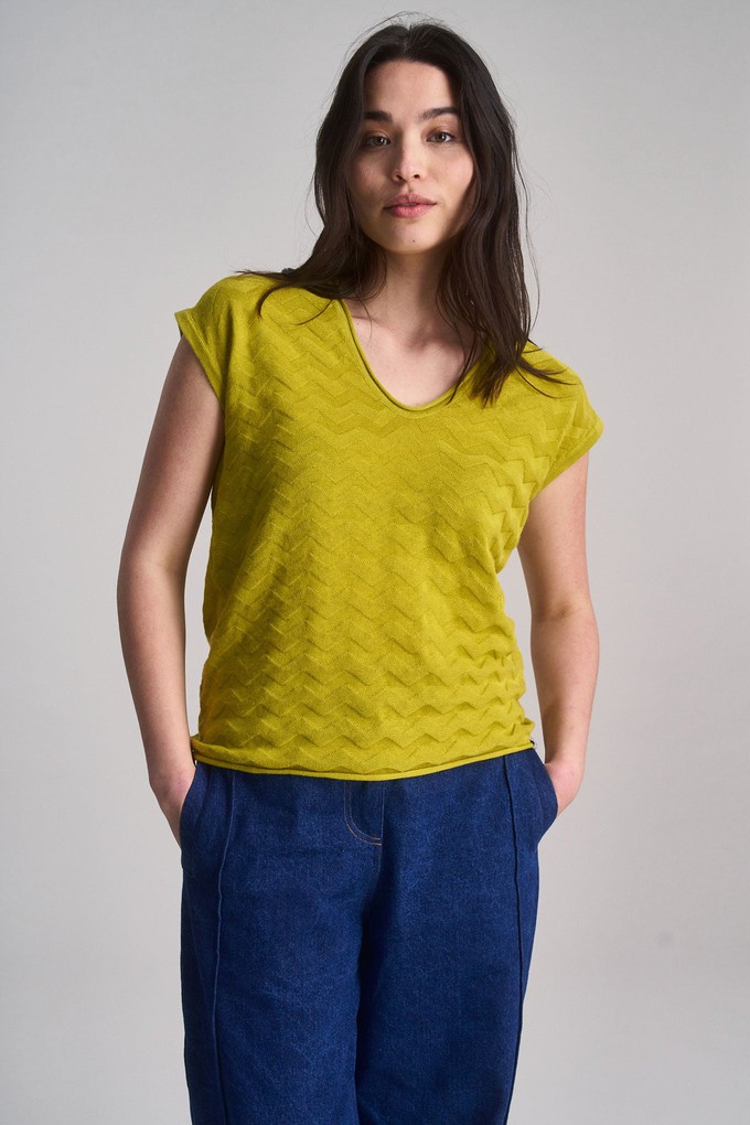POLLY Organic Cotton Vest - Sap Green from KOMODO