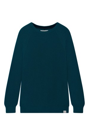 SERGIO - Womens Organic Cotton Jumper Teal from KOMODO