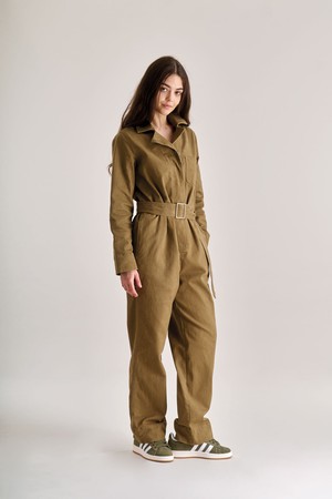 LYON Organic Cotton Jumpsuit - Olive from KOMODO