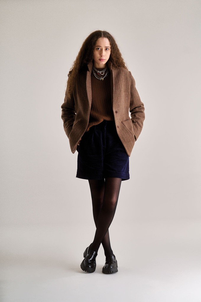 OPHELIA Recycled Poly Wool Blazer - Biscuit from KOMODO