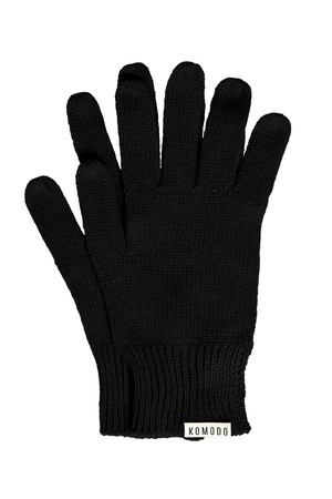 CITY GOTS Organic Cotton Gloves - Black from KOMODO