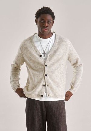 BATSA Lambs Wool Cardigan - Natural from KOMODO