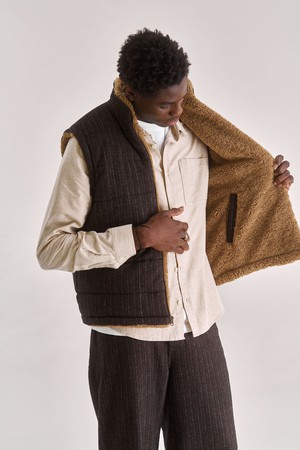 CHRIS Reversable Fleece Gillet - Mink from KOMODO CHRIS Reversable Fleece Gillet - Mink from KOMODO