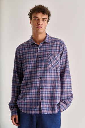 SANTI Organic Cotton Flannel Shirt - Purple from KOMODO