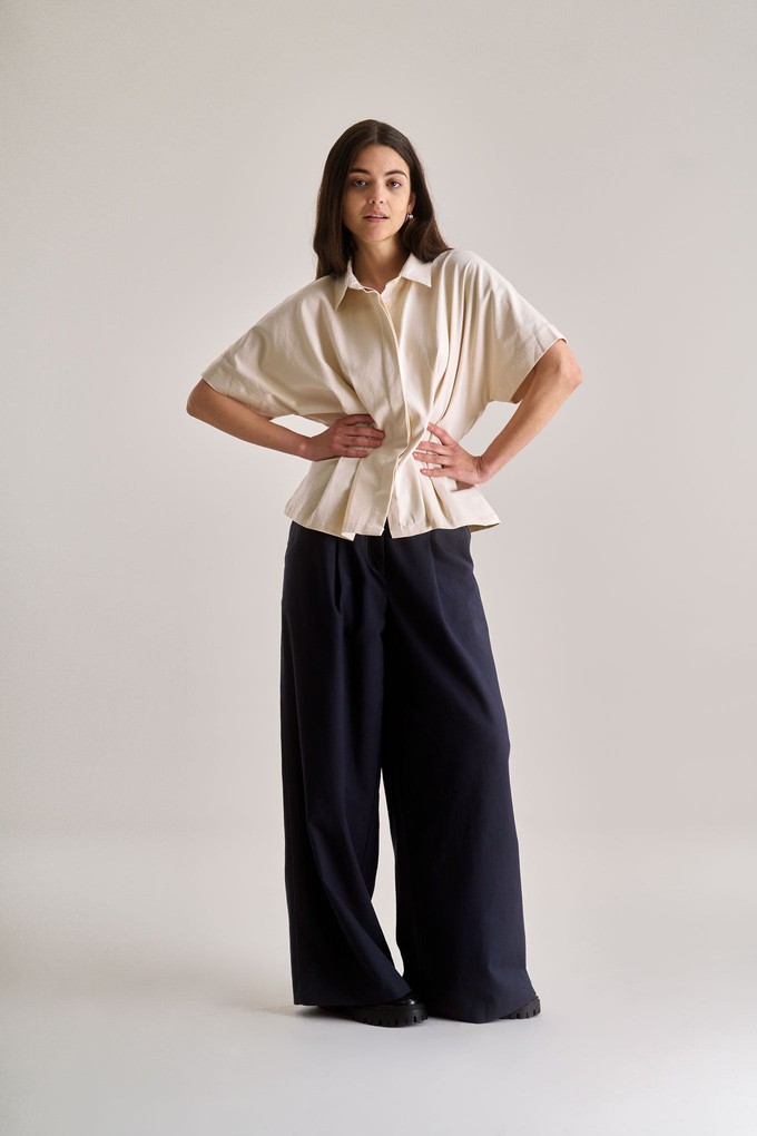 AMALIE Cotton Tencel Top - Cream from KOMODO