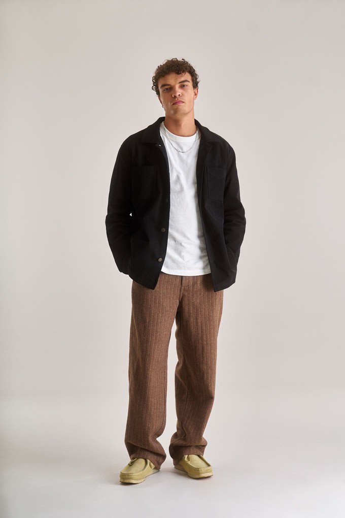 STANLEY Organic Cotton Tencel Jacket - Black from KOMODO STANLEY Organic Cotton Tencel Jacket - Black from KOMODO