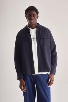 ARC Cotton Tencel Blend Shirt - Navy via KOMODO