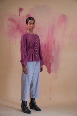 Phosphene Ruched Blouse from Lafaani