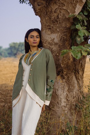 Meadows Unisex Rounded Hem Jacket from Lafaani