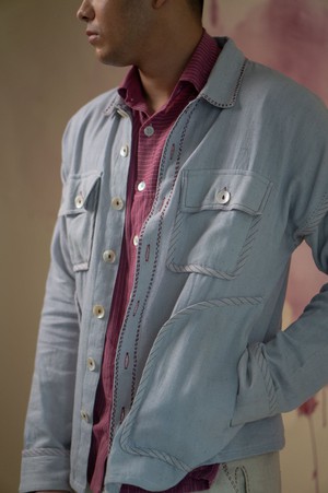 Phosphene Unisex Bomber & Pants Set - Grey from Lafaani