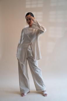 Dawning Asymmetric Shirt via Lafaani