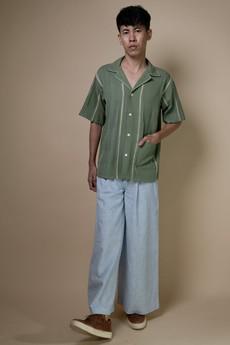 Meadows Cuban Collar Shirt via Lafaani