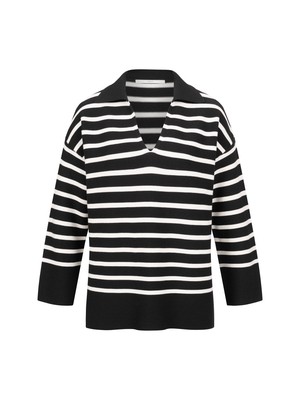 Polo collar sweater (GOTS) from LANIUS