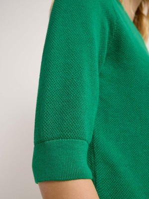 Structured half-sleeve sweater (GOTS) from LANIUS