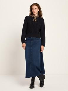 Cable-knit sweater (GOTS) via LANIUS