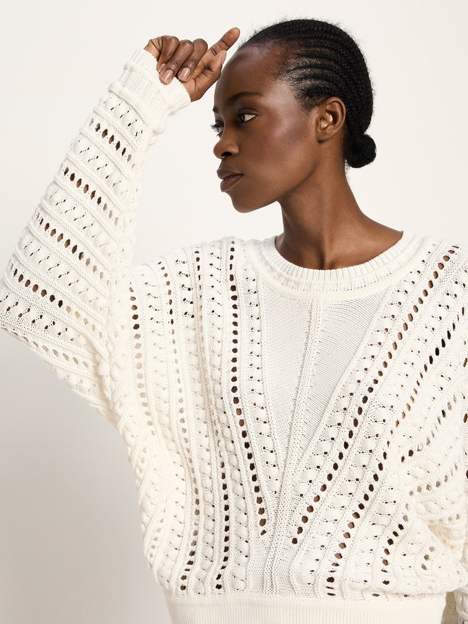 Openwork sweater (GOTS) from LANIUS