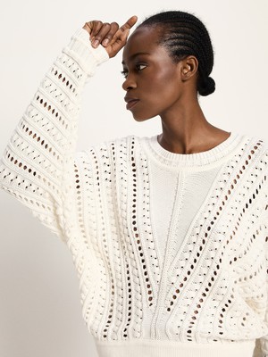 Openwork sweater (GOTS) from LANIUS