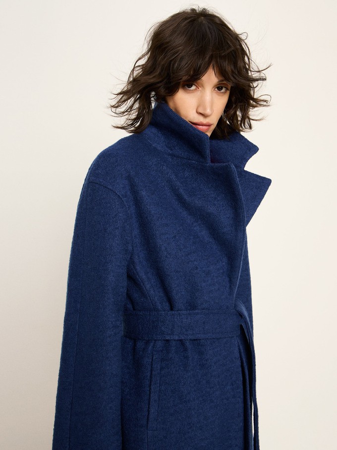 boiled wool coat with lapels (GOTS) from LANIUS