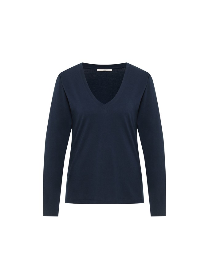 V-neck shirt (GOTS) from LANIUS