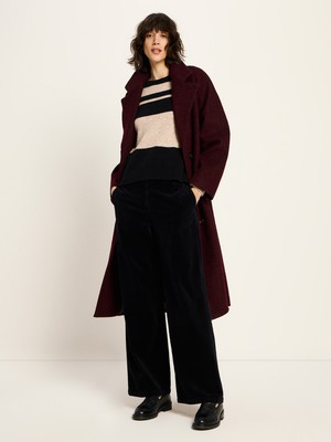 boiled wool coat with lapels (GOTS) from LANIUS