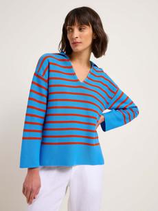 Polo collar sweater (GOTS) via LANIUS