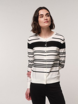 Striped cardigan (GOTS) from LANIUS