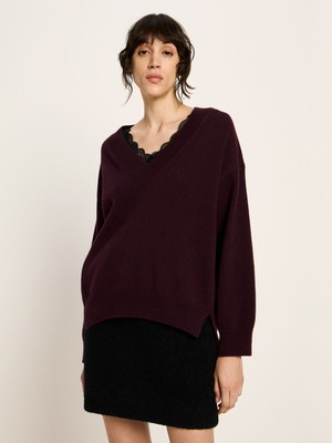 V-neck sweater (GOTS) from LANIUS