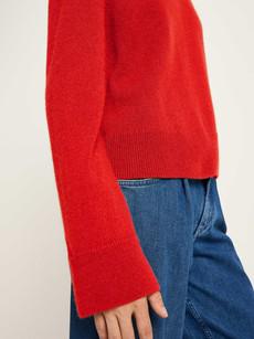 Cropped sweater (GOTS) via LANIUS