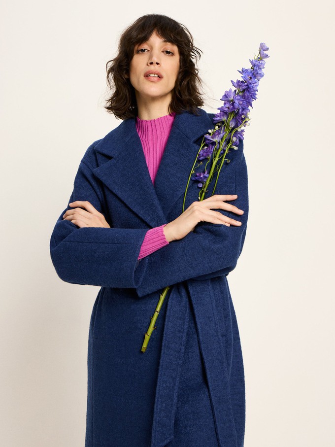 boiled wool coat with lapels (GOTS) from LANIUS