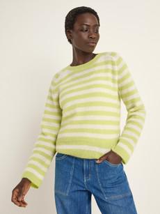 striped sweater made of alpaca wool via LANIUS