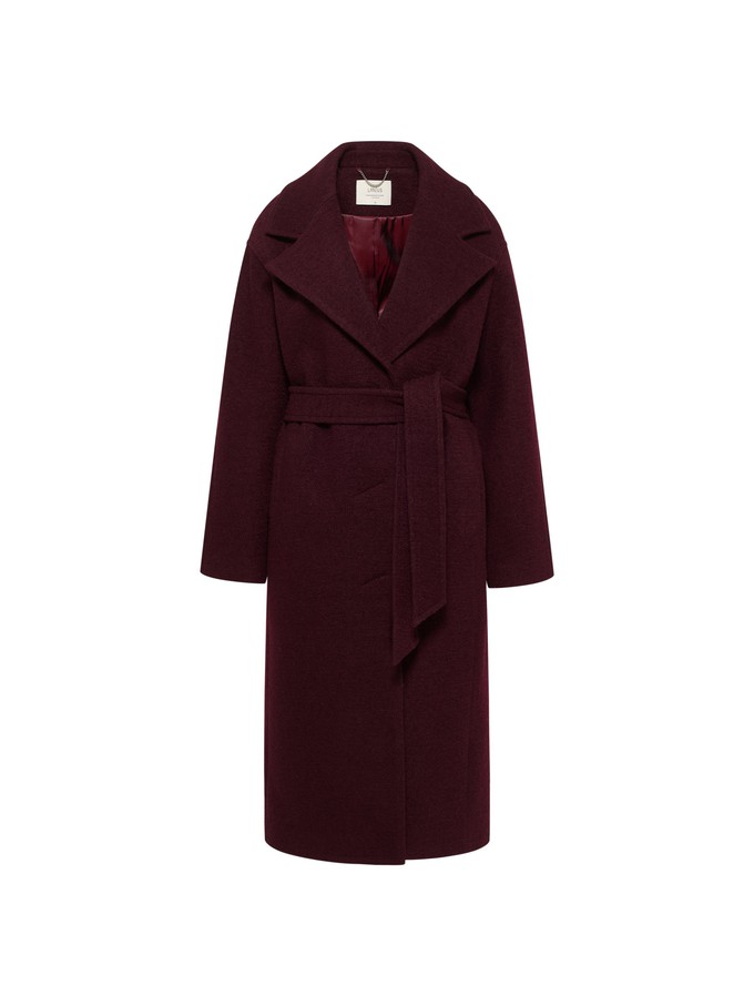 boiled wool coat with lapels (GOTS) from LANIUS