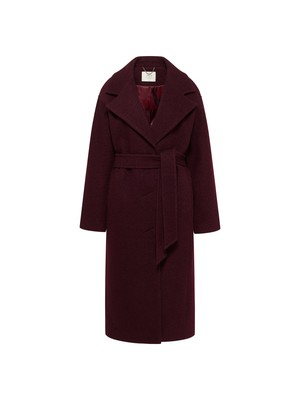 boiled wool coat with lapels (GOTS) from LANIUS