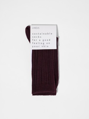 Rib knit socks (GOTS) from LANIUS