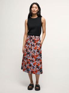 Midi skirt with belt (GOTS) via LANIUS