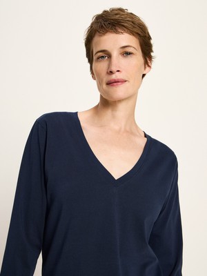 V-neck shirt (GOTS) from LANIUS