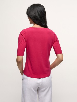 Half sleeve shirt V-neck (GOTS) from LANIUS