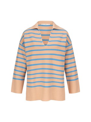 Polo collar sweater (GOTS) from LANIUS