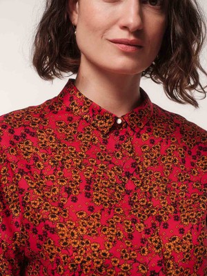 Shirt blouse print flower field from LANIUS
