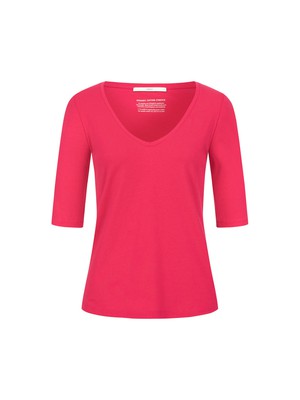 Half sleeve shirt V-neck (GOTS) from LANIUS