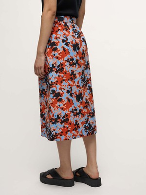 Midi skirt with belt (GOTS) from LANIUS