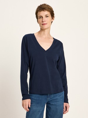 V-neck shirt (GOTS) from LANIUS