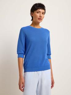 Structured half-sleeve sweater (GOTS) via LANIUS