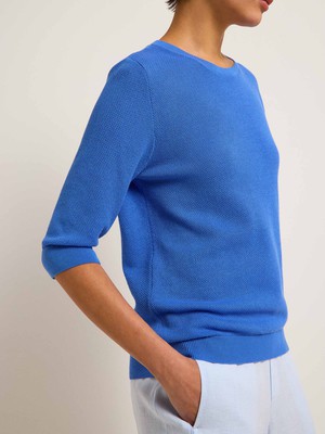 Structured half-sleeve sweater (GOTS) from LANIUS