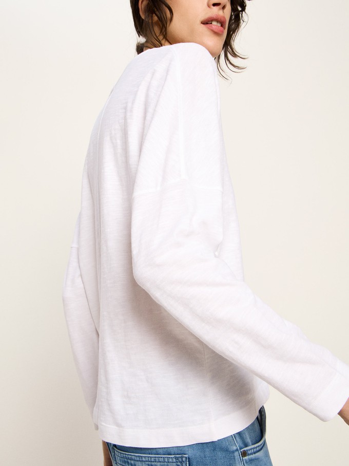 Shirt (GOTS) with V-neck from LANIUS