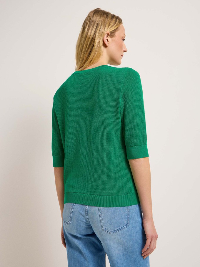 Structured half-sleeve sweater (GOTS) from LANIUS