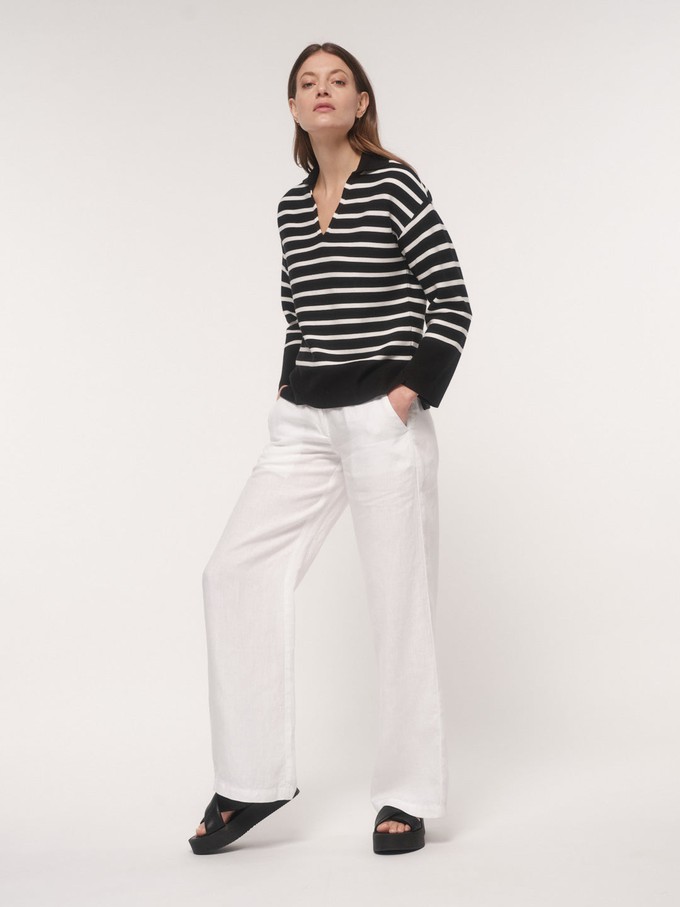 Polo collar sweater (GOTS) from LANIUS