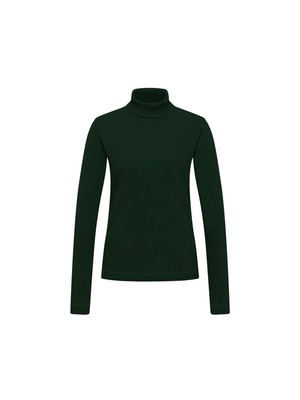 Turtleneck shirt in ribbed look (GOTS) from LANIUS