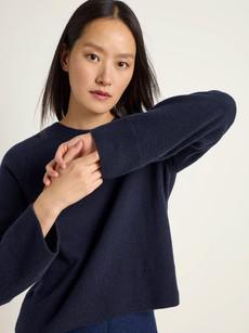 Cropped sweater (GOTS) via LANIUS